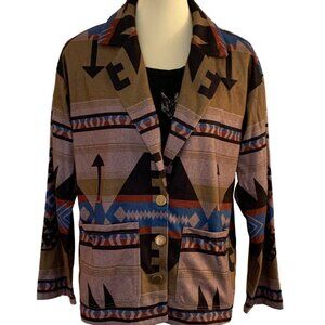 MISSLOOK Aztec Southwestern Boho Jacket